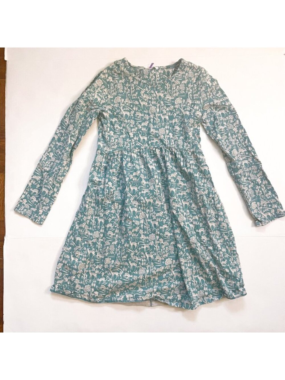John Lewis Woodland Print Jersey Dress, Size 12